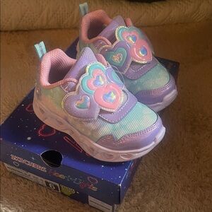 Skechers Heart Lights Sneakers.